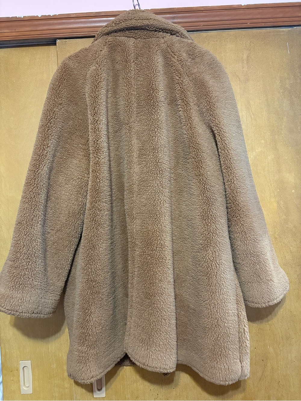 GAP Women's Teddy Coat in Camel Brown - Picture 8 of 8
